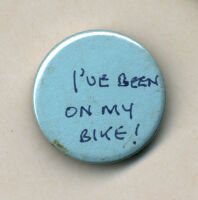 'I've been on my bike' badge