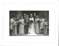 Wedding photograph (black and white)