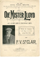 Sheet music Oh Mister Lloyd