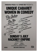 Hackney Empire poster : Unique cabaret Women in Comedy