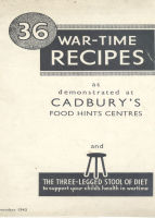 Recipe book (wartime) : 36 war - time recipes