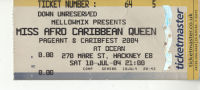Ticket: Miss Afro Caribbean Queen