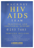 Aids poster : Hackney HIV Aids Team poster