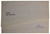 Wedding card : Doris, Alan