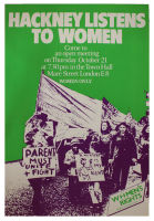 Poster -  Hackney Listens to Women