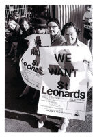 Photograph: Campaigners holding poster