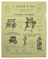 Catalogue - T Kendell + Sons leaflet