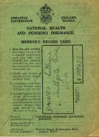 Insurance Contribution Card - National Health & Pensions Insurance 