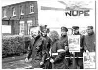 Striking NUPE ambulance workers