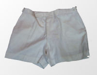 Men's offwhite linen shorts