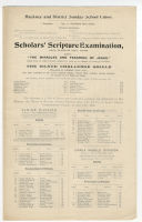 Hackney and District Sunday School Union Examination Marks