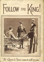 War recruitment poster : Follow the King!