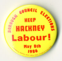 'Keep Hackney Labour!' badge