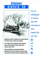 Strike leaflet : Ambulance Dispute 89