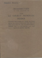 Memorial register : Introduction to the Register of Le Touret Memorial, France