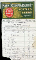 Shop receipt