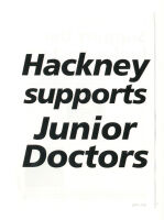 Flyer: Hackney Supports Junior Doctors