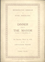 Table plan - Dinner given by the Mayor