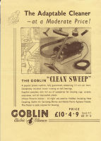 Advertising leaflet : The adaptable cleaner at a moderate price (see 1989 / 522 )