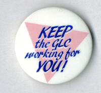 'Keep the GLC working for you' badge