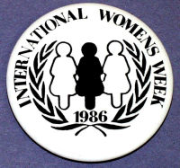 Women's badge : International Women's Week