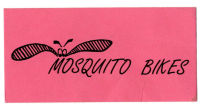 Business card : Mosquito Bikes (Dalston)