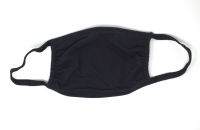 Black 100% cotton face mask