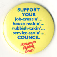 Badge - Hackney's fighting back!