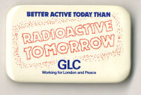 'Better active today than radioactive tomorrow' badge