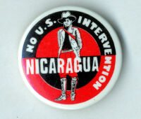 'Nicaragua No U.S. Intervention' badge