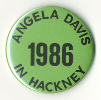 Badge - Angela Davis in Hackney