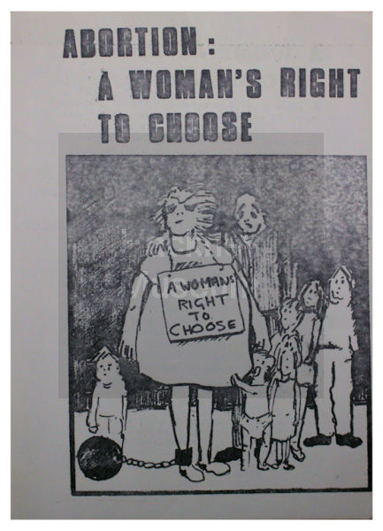 Abortion leaflet : Abortion - a woman's right to choose | Hackney Museum