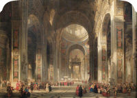 Interior of St Peters, Rome