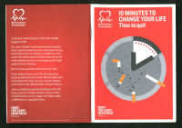 British Heart Foundation pamphlet on smoking and coronary heart disease