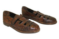 Crocodile skin shoes