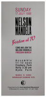 Freedom march poster : Nelson Mandela freedom at 70