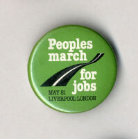 Badge - Peoples march for jobs