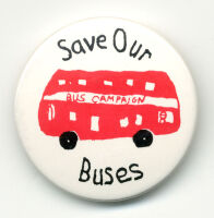 Campaign badge : Save our Buses