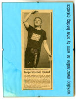 Framed Newspaper Cutting - 'Inspirational Izzard' 