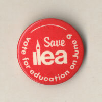 Badge - Save ilea vote for education