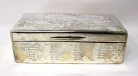 silver engraved cigarette box