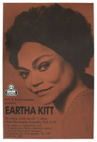 Concert poster : Eartha Kitt