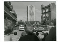 Photograph of Highworth Point Flats before demolition