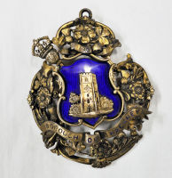 Brass and enameled ornament - Borough Council of Hackney