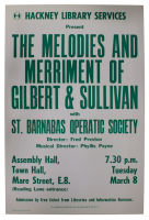 Concert poster : The Melodies and Merriment of Gilbert and Sullivan