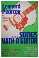 Poster - Leonard Pearcey Songs with a Guitar