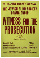 Theatre poster : Witness for the Prosecution