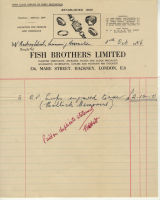Sales receipt: Fish Brothers Limited