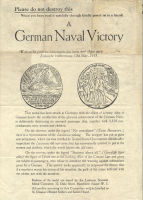 Propaganda leaflet : A German Naval Victory