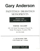 Invitation card : Gary Anderson Private View